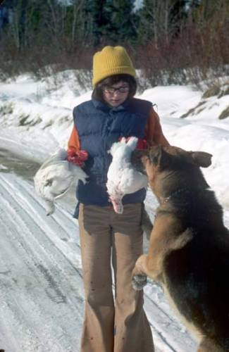 Sarah Palin as a youth, hunting