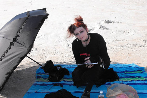 goths in hot weather