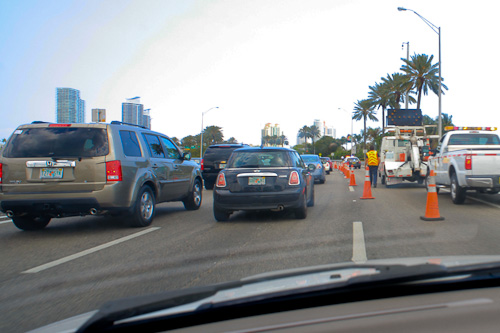 two bikes down on the macarthur causeway