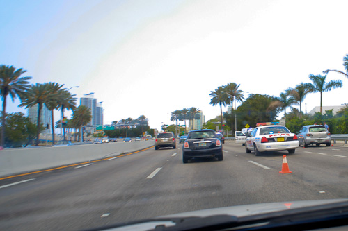 two bikes down on the macarthur causeway